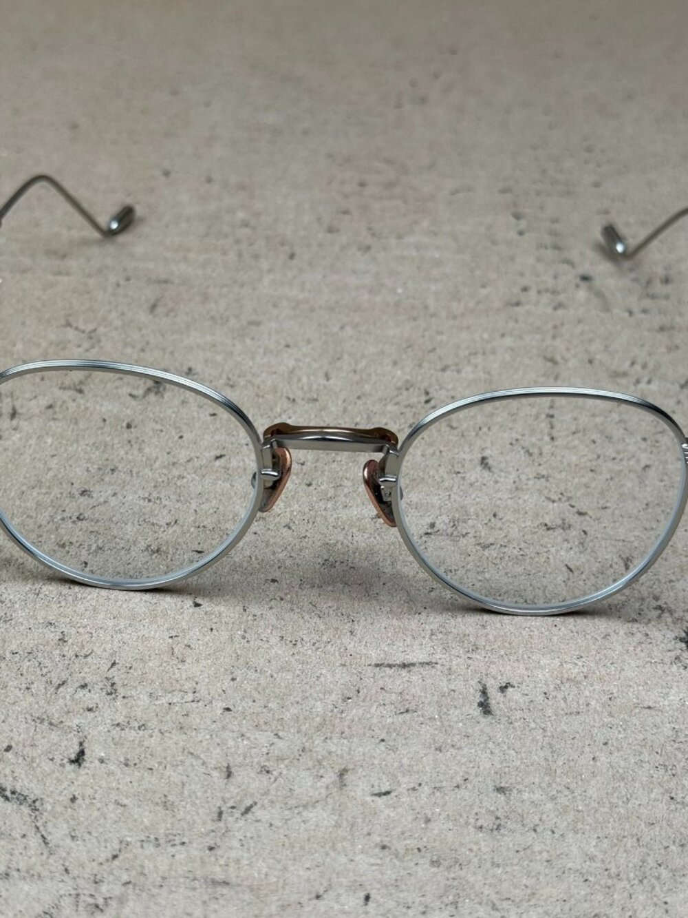 Gentle Monster Men Titanium Round optical silver Eyeglasses 48-23-151 frame only